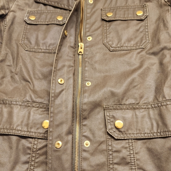 J. Crew Women's Downtown Field Jacket Cotton Brown Full Zip Size - Picture 8 of 9